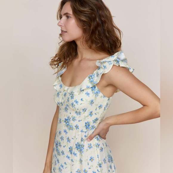 Christy Dawn the Helina Dress in Lillies in Bloom Silk Sz S - Picture 5 of 7